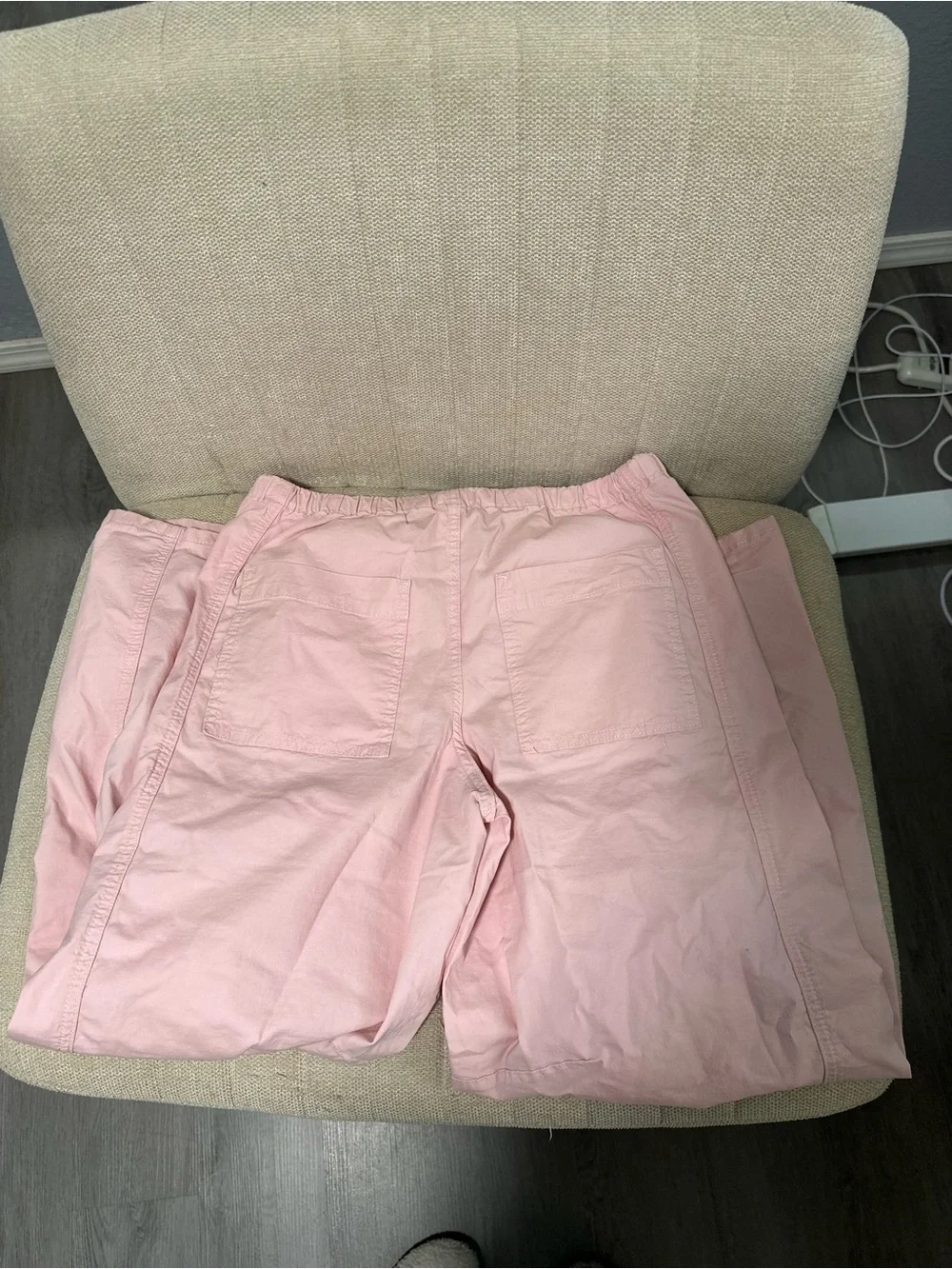 Anthropologie Joe’s Bowie leg tie waist pink pants barrel leg pants adjustable